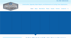 Desktop Screenshot of precisioncoolingtowers.com